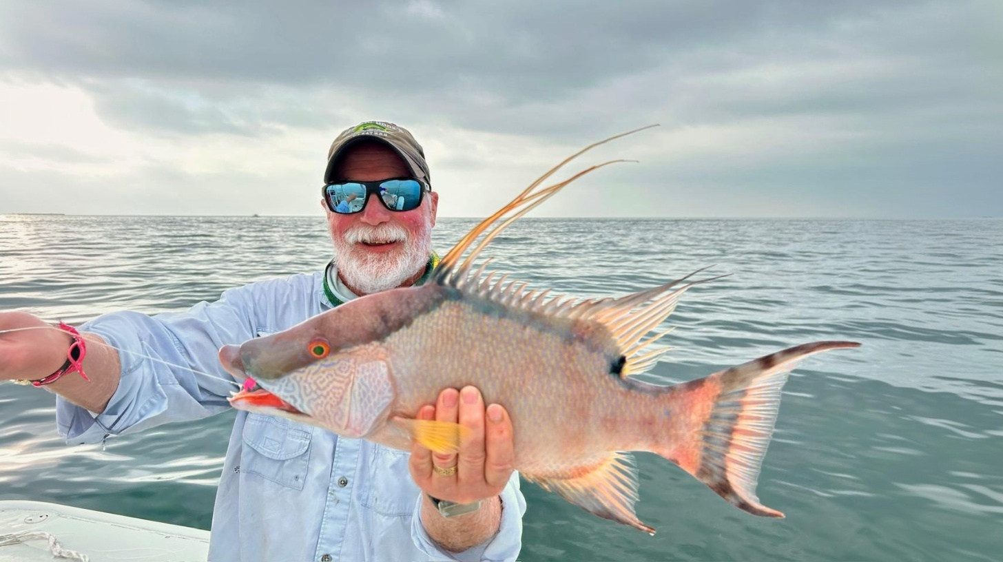 Offshore fishing trip in the open Atlantic near Marathon Florida